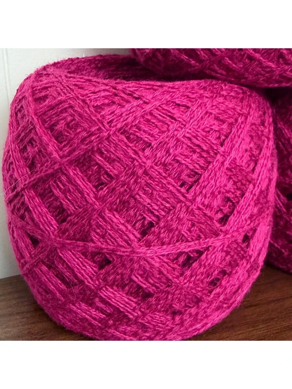 Reclaimed Cotton Blend DK Yarn – 916 Yards – Dark Berry 400g (3 Cakes)